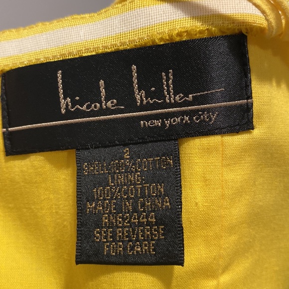 Vintage 90s Y2K NICOLE MILLER Strapless Cocktail Dress Tropical Floral Print XS - Picture 2 of 7